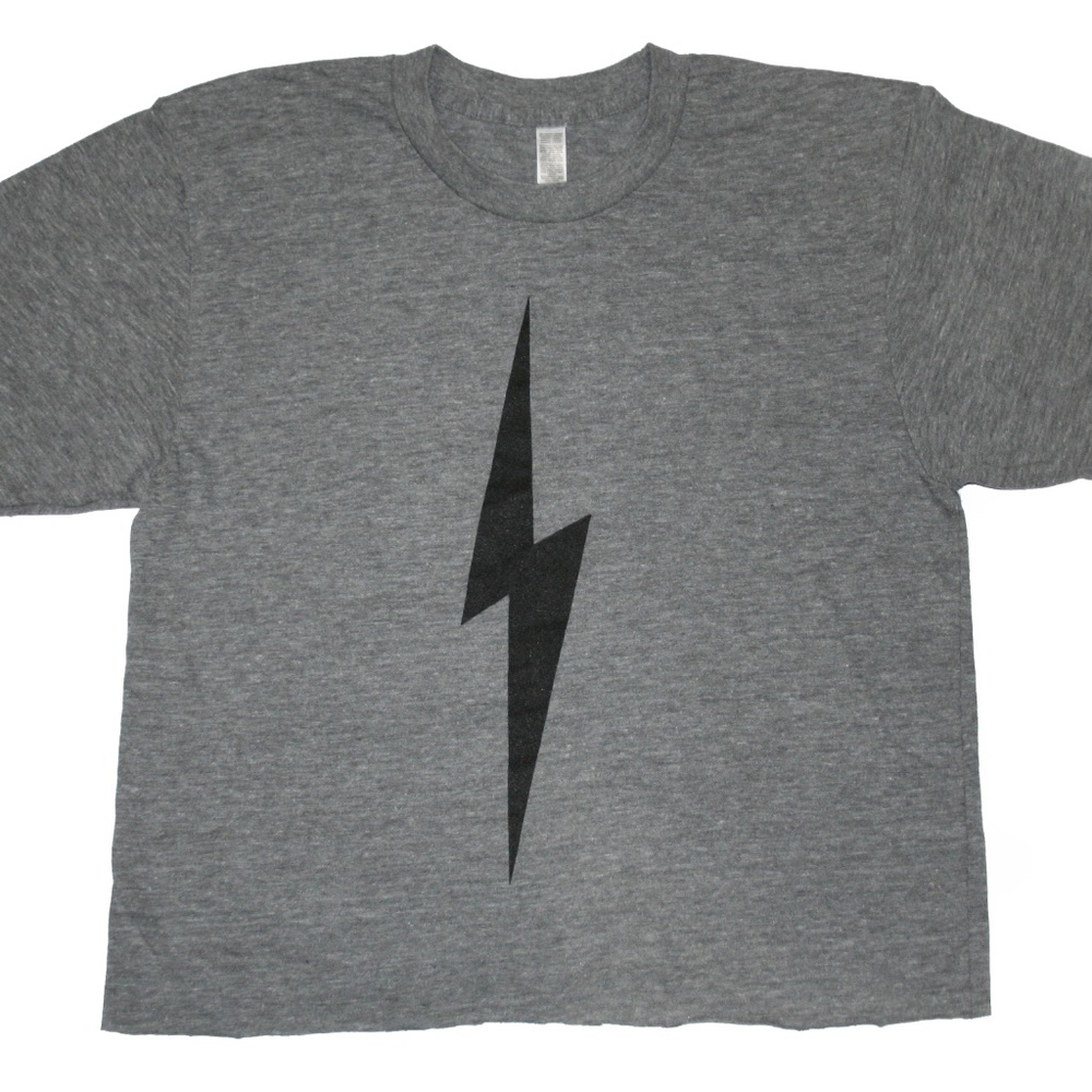 EL ROAD -  Lightning Bolt - Boyfriend Crop T-Shirt